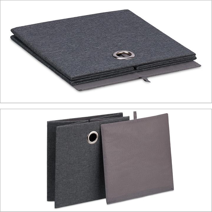Actual product image Relaxdays 2x storage box (30.5 x 30.5 x 30.5 cm, 27 l)