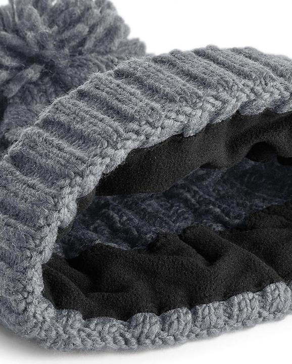 Image du produit Beechfield Bonnet à pompon Unsiex avec motif torsadé Adultes (Taille unique)