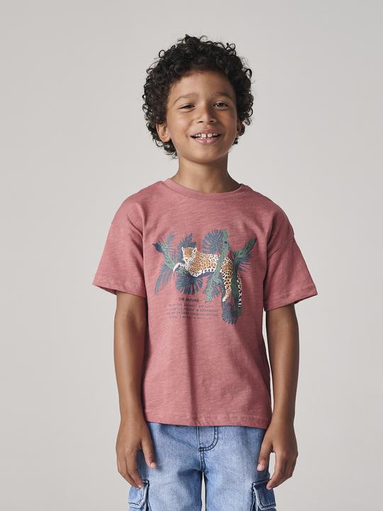 Actual product image Vertbaudet Jungen T-Shirt mit Naturmotiv, Recycling-Baumwolle (110)