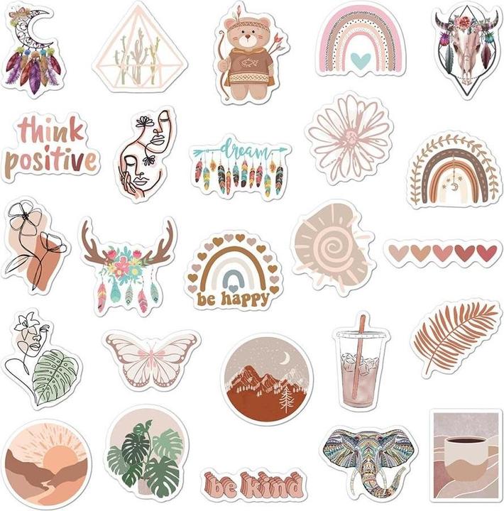 Actual product image JTI Stickers - Bohemian art motifs - 50 pcs