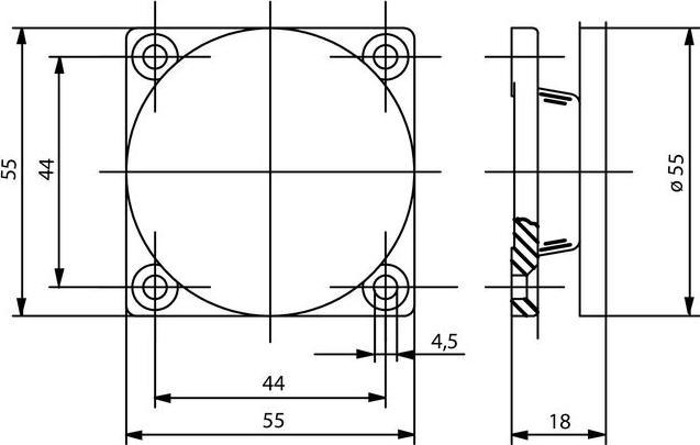 Actual product image Geze Mag Plate Type C Spring115954Compo 115954 (Indoor)