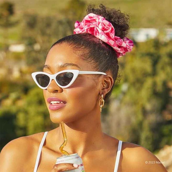 Immagine prodotto Kitsch Set di 2 pezzi di cravatte per capelli in raso di Barbie
