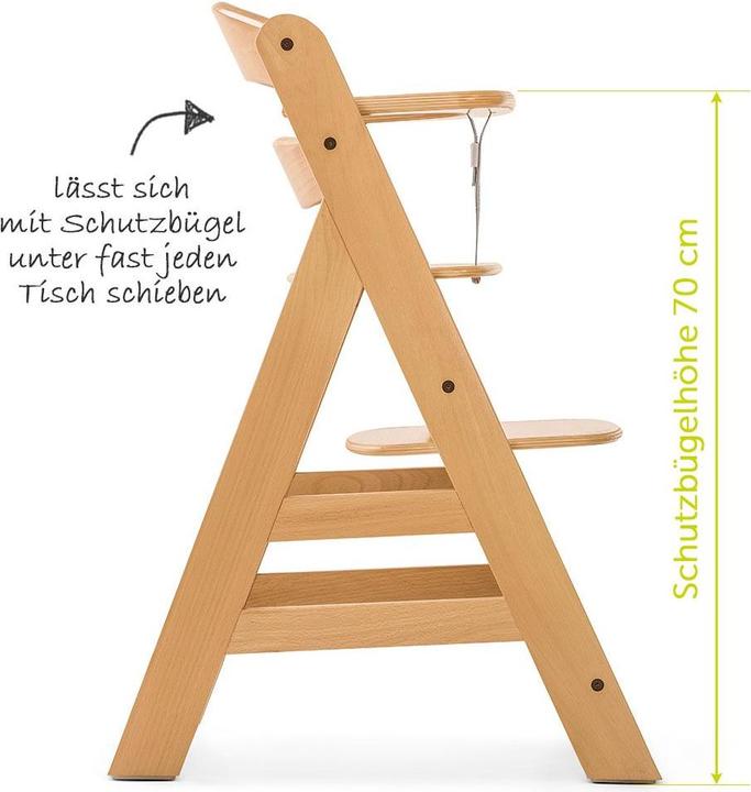 Actual product image Hauck Highchairs Alpha Plus Nature Newborn Set - 4-piece highchair + (Highchair)