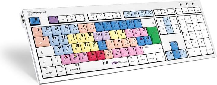 Produktbild Logickeyboard LKB-MCOM4-CWMU-DE. Tastatur Formfaktor: Standard. Tastatur-Stil: Gerade. Übertragungstechnik: Verkab (DE, Kabelgebunden)