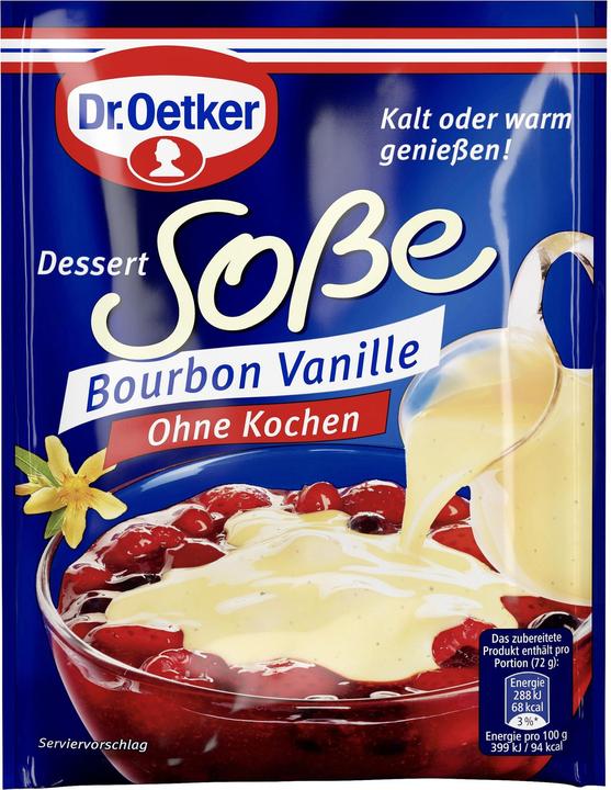Immagine prodotto Dr. Oetker Salsa per dessert senza cottura, vaniglia bourbon (39 g)