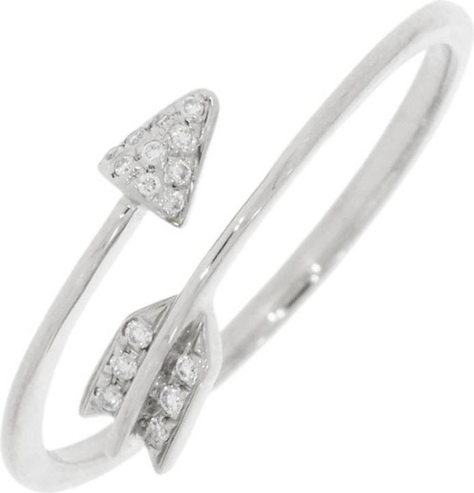 Image du produit Xen Bague Flèche avec 16 diamants 0,04 ct 585 or blanc (54)