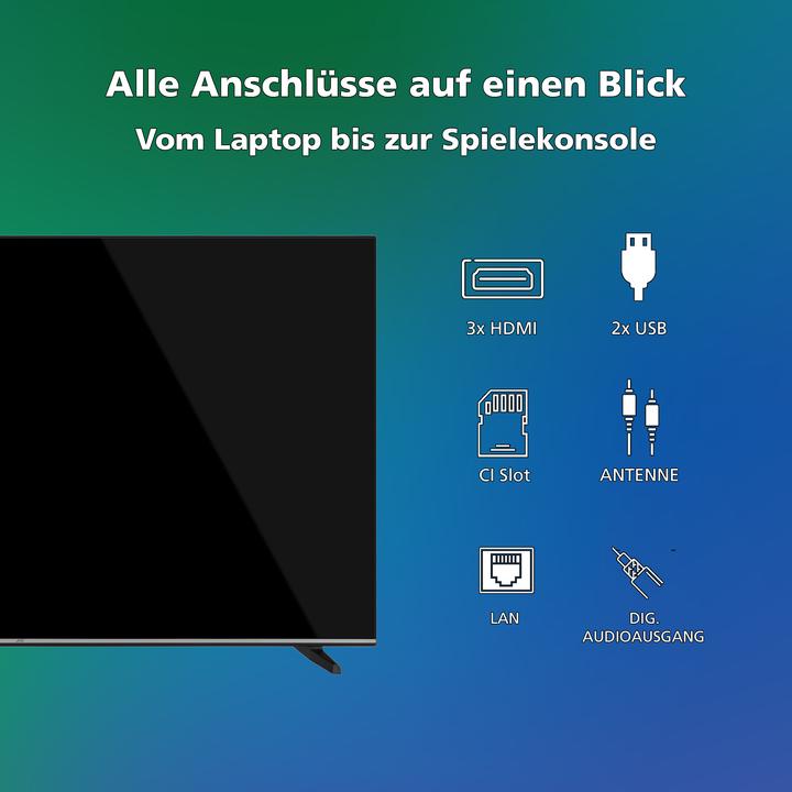 Actual product image JVC Fernseher 50 Zoll Smart TV VIDAA LT-50VD3555-4K Fernseher UHD, HDR Dolby Vision und Triple-Tuner (50", LED, 4K, 2025)