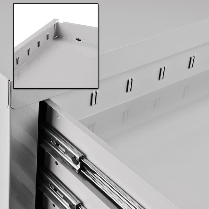 Actual product image ADB MAMMUT drawer cabinet light grey 5 drawers 70.0 x 43.5 x 60.0 cm (70 cm, 60 cm)