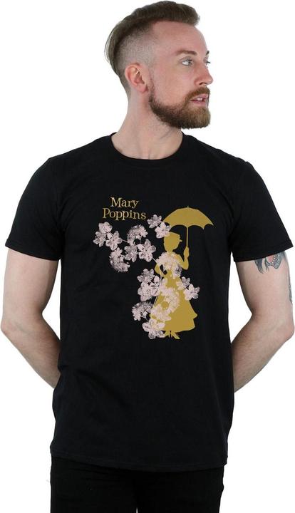 Immagine prodotto Disney Mary Poppins Floral Silhouette Maglietta Uomo (M)