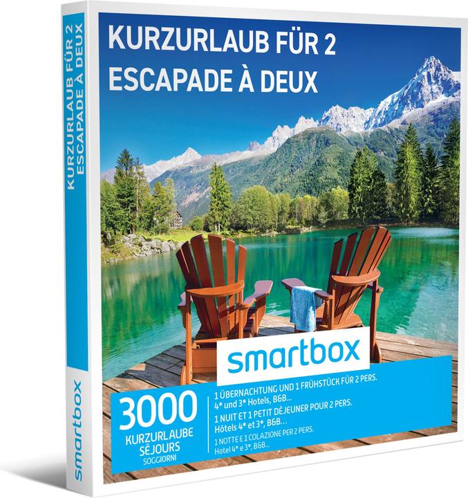 Immagine prodotto Smartbox Breve vacanza per 2 persone (2 pers.)