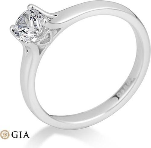 Actual product image Breuning 4 prong set from 0.40 ct. (51, 750/18 K Gold)