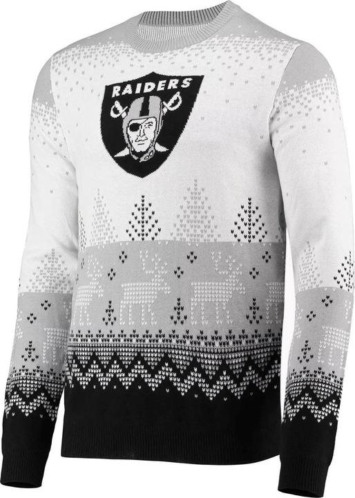 Foco NFL Ugly Sweater XMAS Strick Pullover Las Vegas Raiders - L