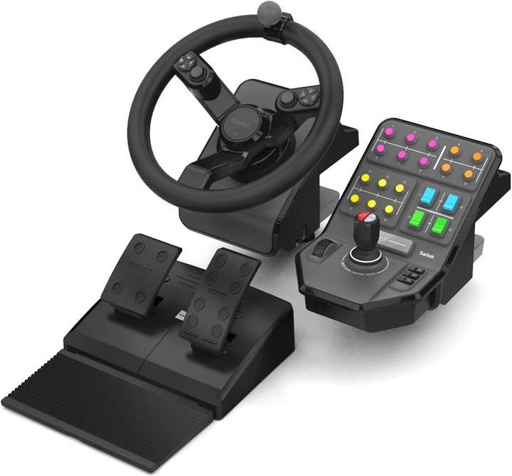Produktbild Saitek Landwirtschafts - Simulator Wheel, Pedals, Vehicle Side Panel Bundle (PC)