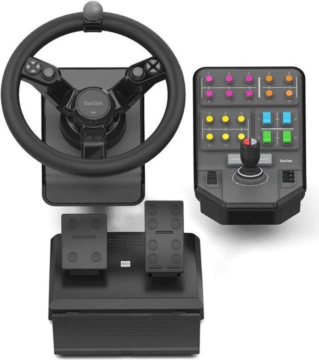 Produktbild Saitek Landwirtschafts - Simulator Wheel, Pedals, Vehicle Side Panel Bundle (PC)