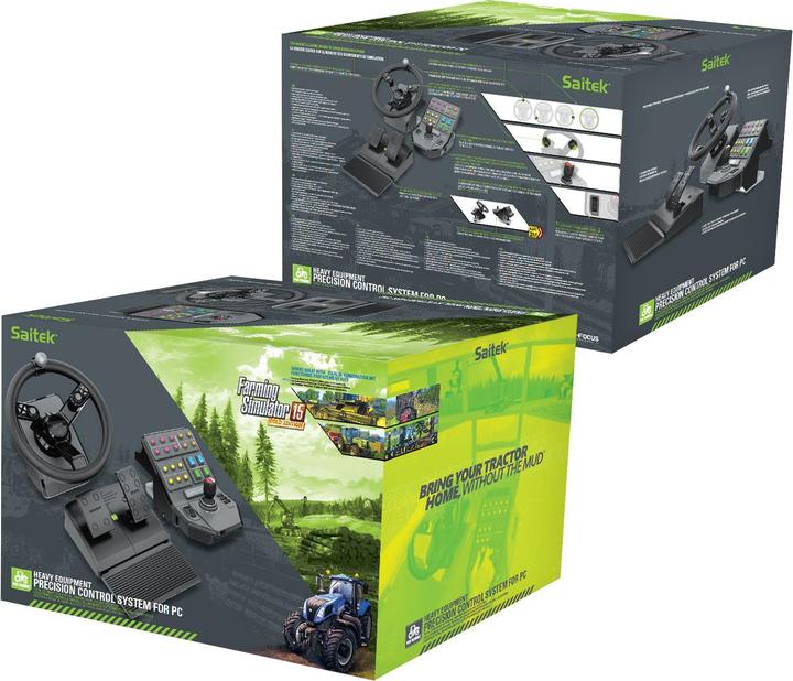 Produktbild Saitek Landwirtschafts - Simulator Wheel, Pedals, Vehicle Side Panel Bundle (PC)