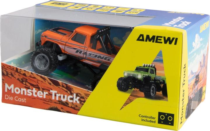 Produktbild Amewi Monster Truck Die Cast 1:64 RTR, Orange, Altersempfehlung (RTR Ready-to-Run)
