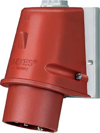 Produktbild Mennekes MEN 3523 Wandstecker 32A 5p 6h 400V IP44 PHW