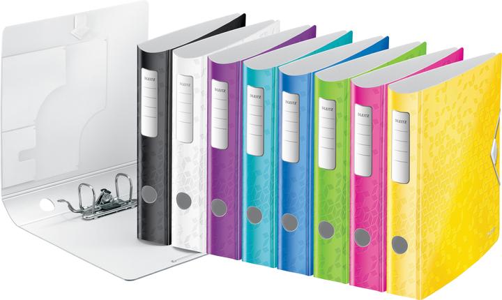 Productafbeelding Leitz Map Active WOW, 180 graden, 60 mm, geassorteerde kleuren DIN A4, ronde rug, van polyform, bovenzijde (A4, 65 mm, 1 Stuk)