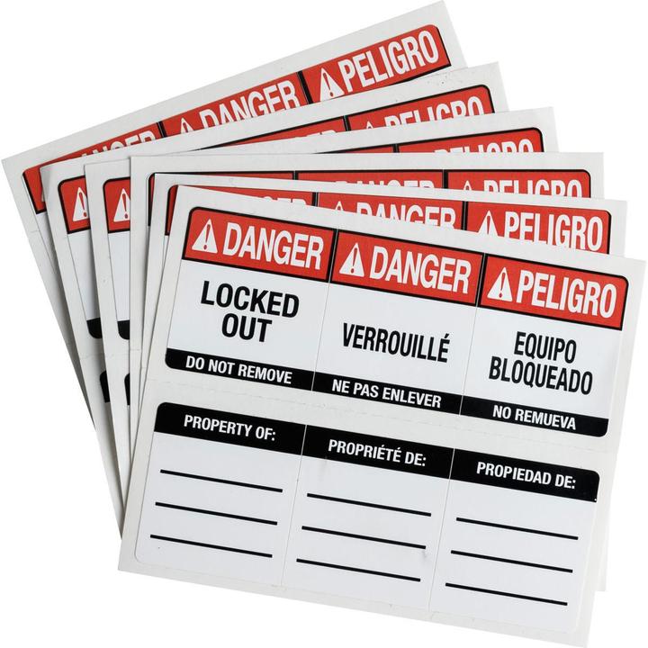 Productafbeelding Brady Labels voor SafeKey Lockout hangsloten