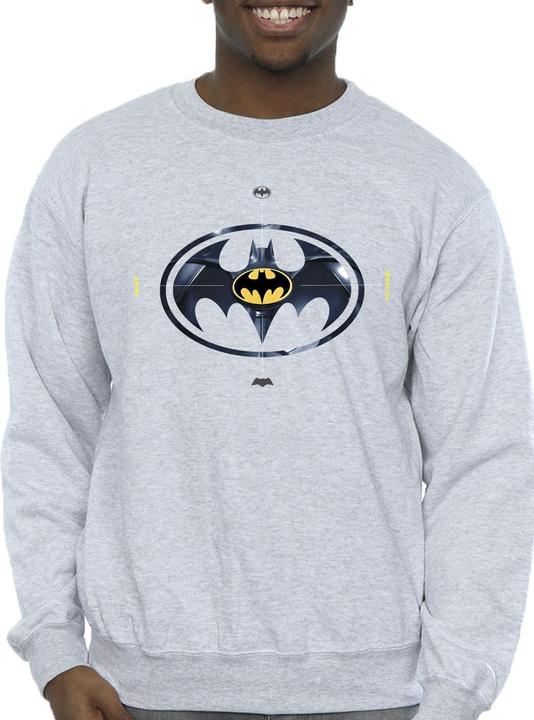Actual product image Mens The Flash Batman Metal Logo Sweatshirt (XL)