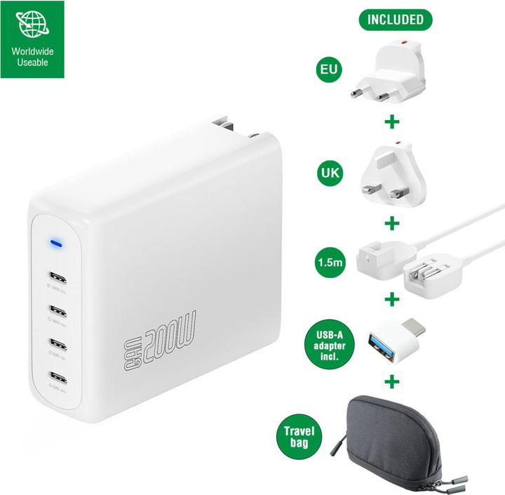 Actual product image 4smarts USB-Wandladegerät GaN Flex Pro 200 W, Ladeport Output (200 W)