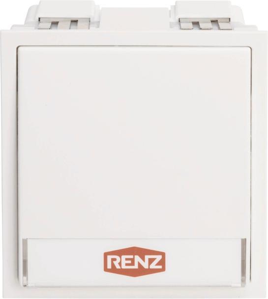 Produktbild Renz Tastenmodul 97-9-85269 1 Taster weiss (alt: 97-9-85094)
