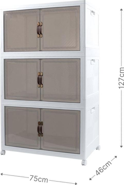 Immagine prodotto Hermex Modul-Set 75 Aufbewahrungsbox Vorratsschrank 1 Basis 2 Erweiterungen (437.25 l)