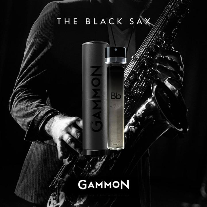 Produktbild Gammon 8772 Black Notes Parfum Starter-Set Bb (2x20 ml), das holzig-würzige BLACK SAX Herren Parfum (Eau de Parfum, 40 ml)