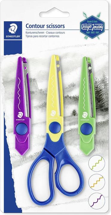 Produktbild Staedtler Konturenscheren-Set Design Journey, 3er Set (23.30 cm)