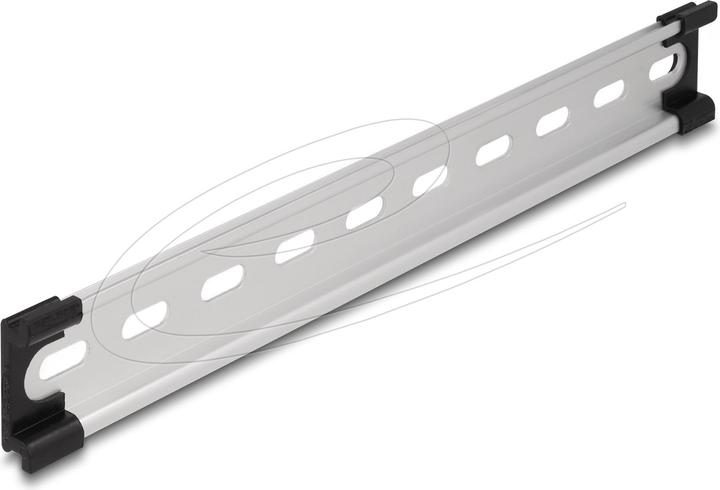 Immagine prodotto Delock Binario del cappello superiore 35 x 7,5 mm, 10 in alluminio, fori asolati
