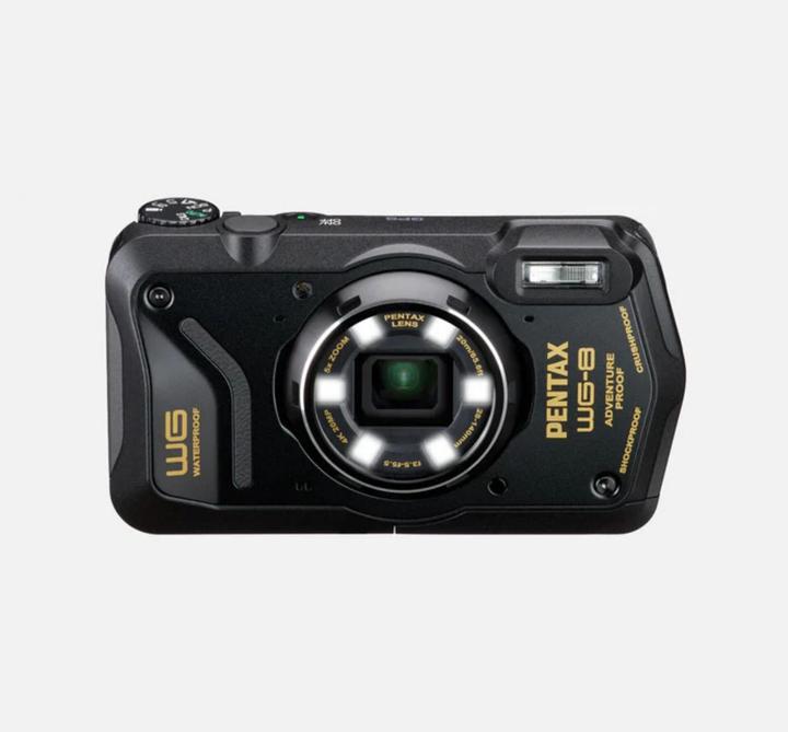Productafbeelding RICOH Pentax WG-8 Zwart (5 - 25 mm, 20 Mpx, 1/2,3'')