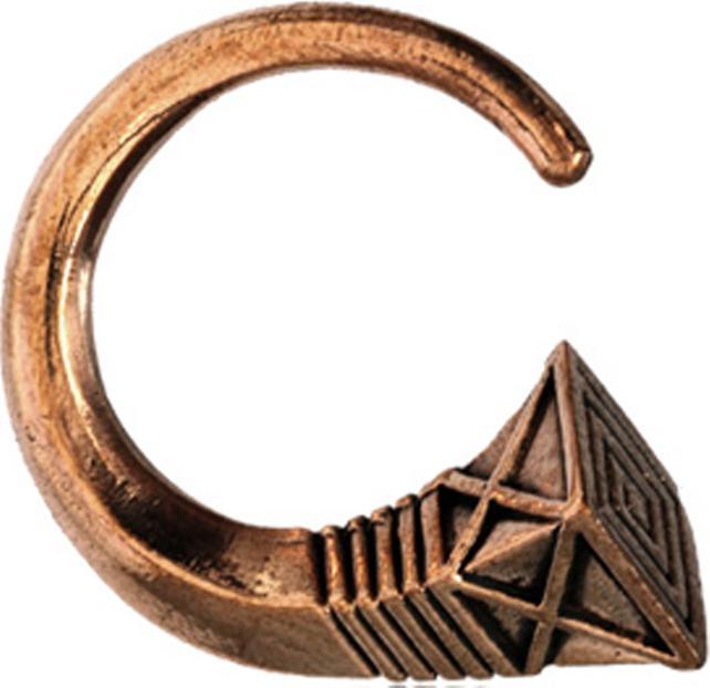 Produktbild Star Piercing Ohrgewicht Spirale rosegold Maya Horn (ohne Messing, Bronze)