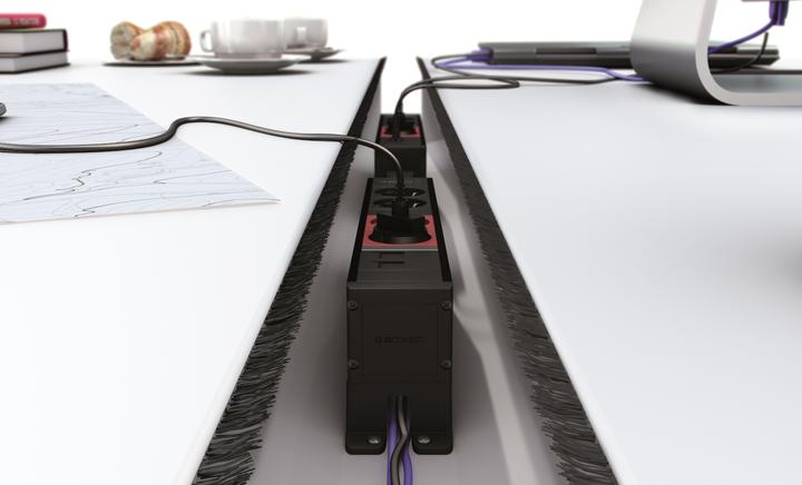 Produktbild IB Connect CUBO Steckdoseneinheit weiss 3x Typ 13 1x RJ45 1x HDMI (3 x, RJ45, HDMI, Typ 13, 0.33 m)