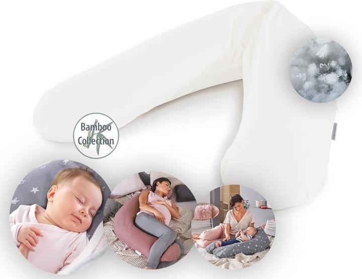 Actual product image Theraline Nursing pillow "The Original" with polyester hollow fibre filling incl. cover 190 cm (190 cm)