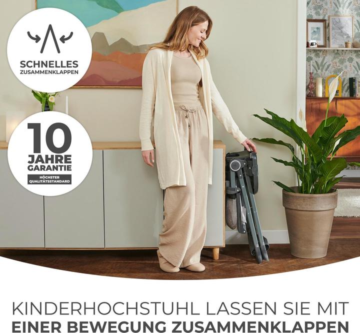 Produktbild KinderKraft Hochstuhl Foldee grün (Hochstuhl)