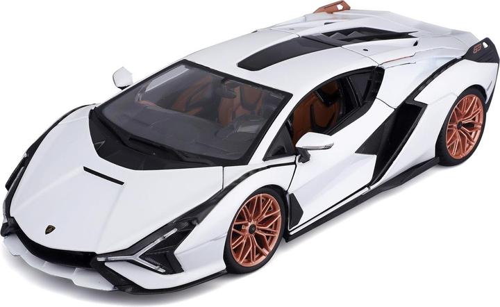 Actual product image Bburago Lamborghini Sian FKP 37 1/18 white / black