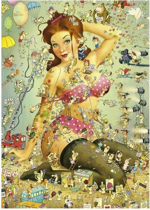 Actual product image Heye Insta Girl's Life Triangular (1000 pieces)