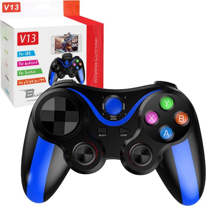 Image du produit Techsuit - Wireless Controller (V13) - Bluetooth V4.0, 2.4G, 400mAh, Universal - Blue