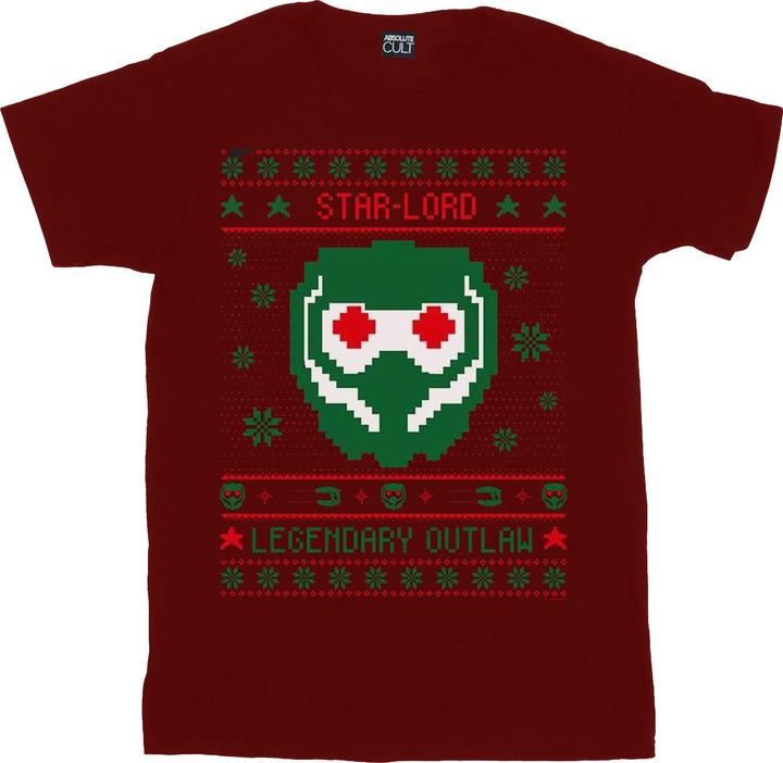Immagine prodotto Guardians Of The Galaxy Vol. 2 Star Lord Fair Isle Maglietta Ragazzi (152, 158)