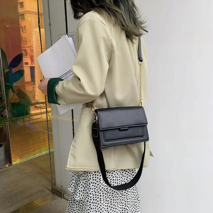 Produktbild Only-Bags.Store Kontrast Farbe Leder Crossbody Taschen Reisen Handtasche Mode Einfache Schulter Messenger Bag