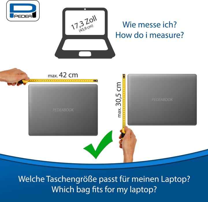 Image du produit Pedea Sacoche pour ordinateur portable 17.3 pouces (43.9cm) FASHION Sacoche pour ordinateur portable avec (17.30", Universel)