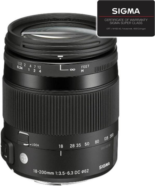 Sigma 18-200mm f/3.5-6.3 DC Macro OS HSM (C), Nikon F DX (Nikon DX, APS-C / DX)