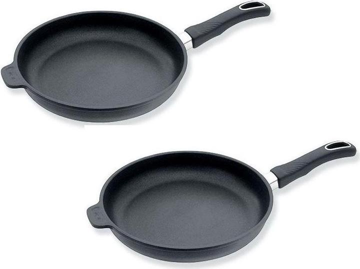 Gastrolux Bratpfannen Set (28 cm, Pfannenset + Topfset, Aluminiumguss)