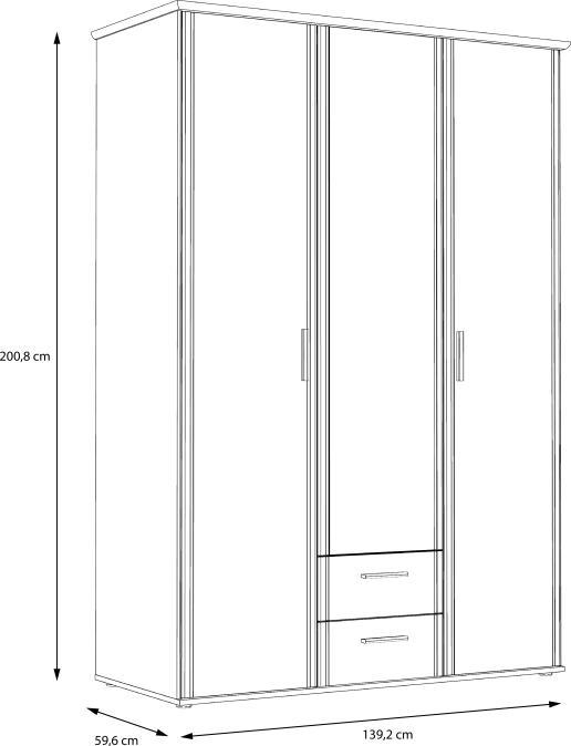 Actual product image Forte Gloria (139.5 x 59.5 x 201 cm)