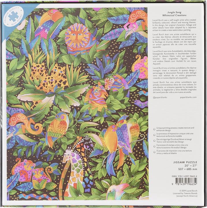 Image du produit Paperblanks Puzzles Jungle Song Jigsaw (1000 pièces)