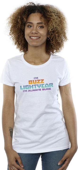 Actual product image Disney Womens/Ladies Lightyear Always Sure Text Cotton T-Shirt (XL)