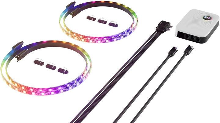 Immagine prodotto Hyte Strisce Luminose Ls30 RGB Blk 2pk + Np (Blu, Verde, Rosso)
