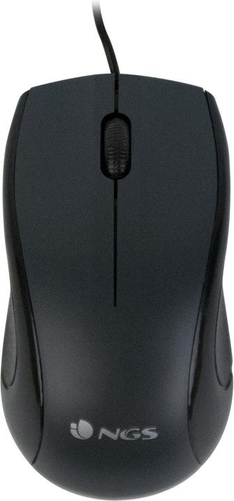 Produktbild NGS Black Mist Maus rechts USB Typ-A Optisch 800 DPI (Kabelgebunden)