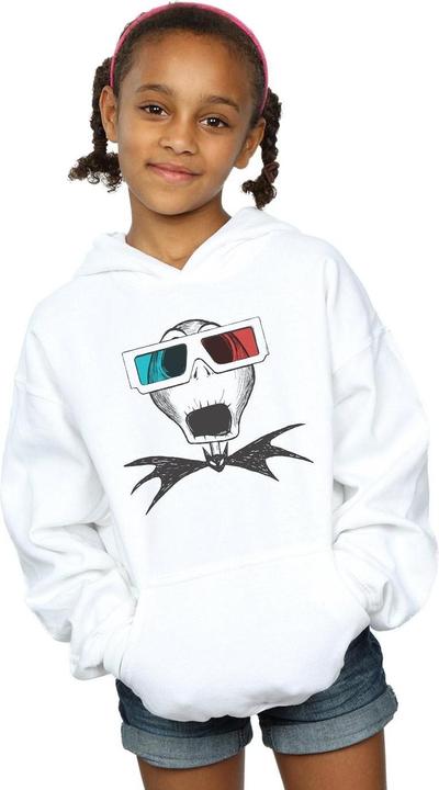 Produktbild Disney Nightmare Before Christmas Jack Skellington 3D Glasses Kapuzenpullover Mädchen (140, 146)
