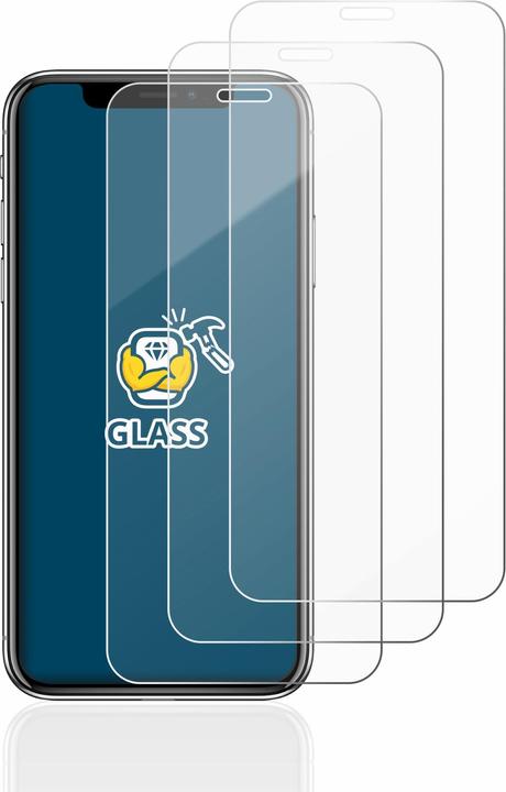 Produktbild BROTECT Panzerglas Hartglas Displayschutz (3 Stück, Apple iPhone X)